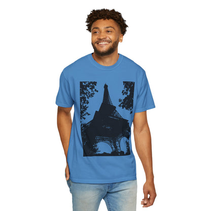 Eiffel Tower Unisex Garment-Dyed T-shirt