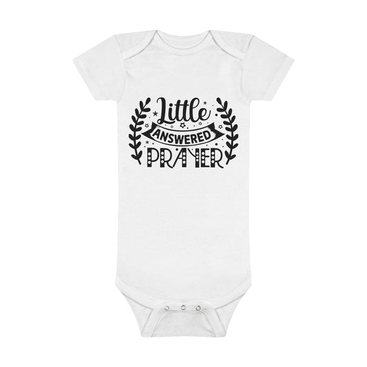 Little Prayer Answered Onesie® Organic Baby Bodysuit