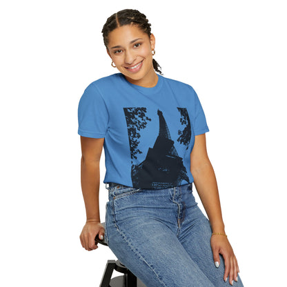 Eiffel Tower Unisex Garment-Dyed T-shirt