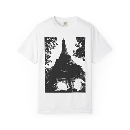 Eiffel Tower Unisex Garment-Dyed T-shirt