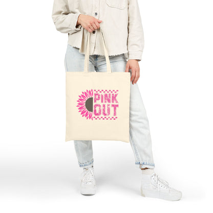 Pink Out Sunflower Tote Bag