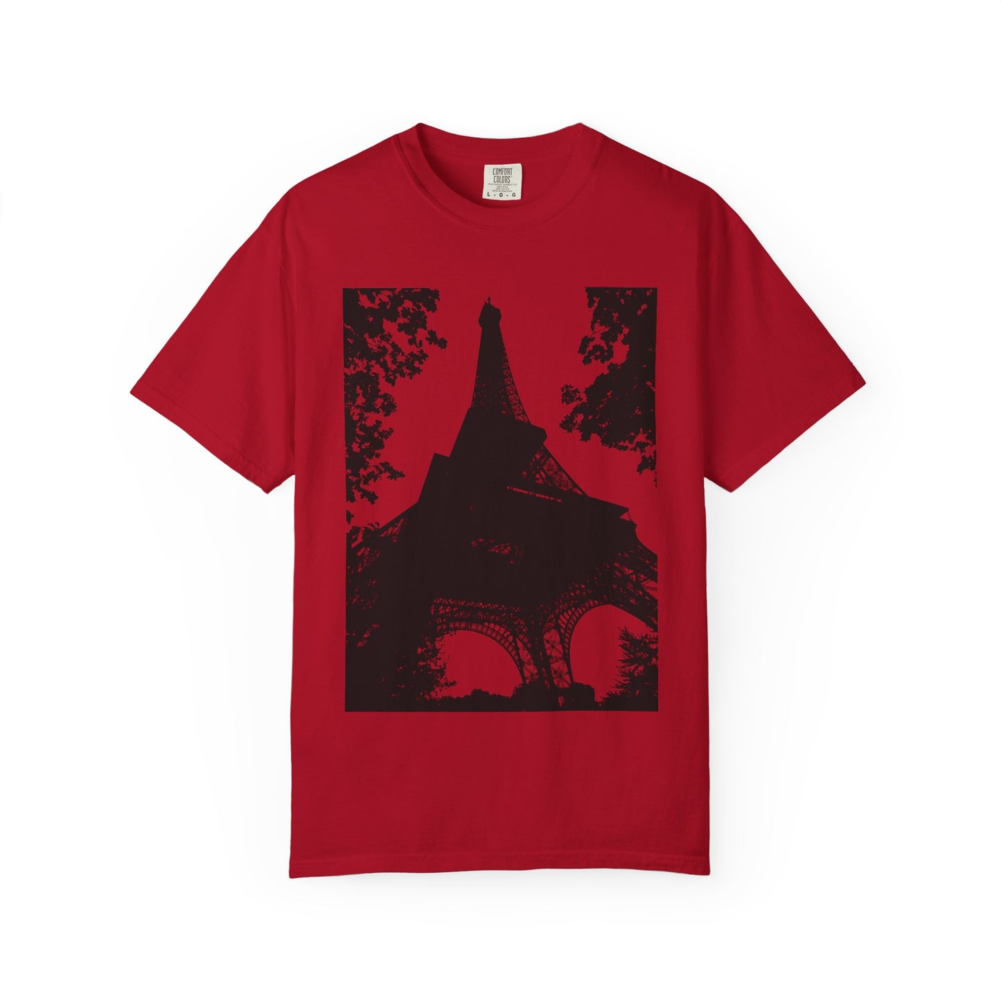 Eiffel Tower Unisex Garment-Dyed T-shirt