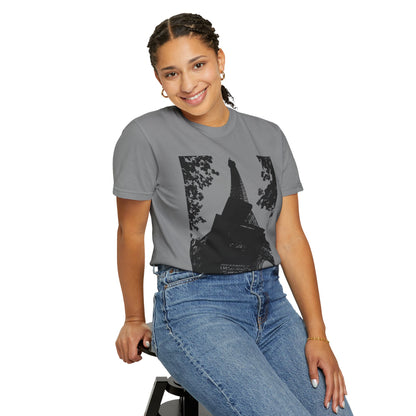 Eiffel Tower Unisex Garment-Dyed T-shirt