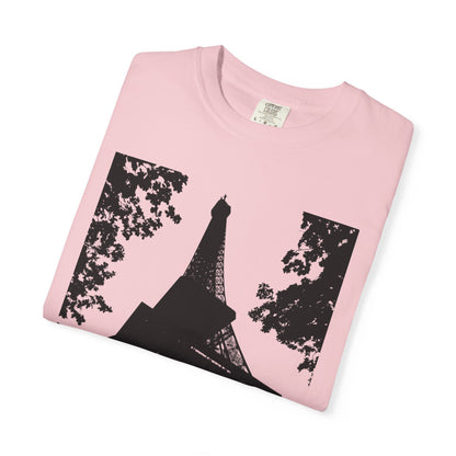 Eiffel Tower Unisex Garment-Dyed T-shirt