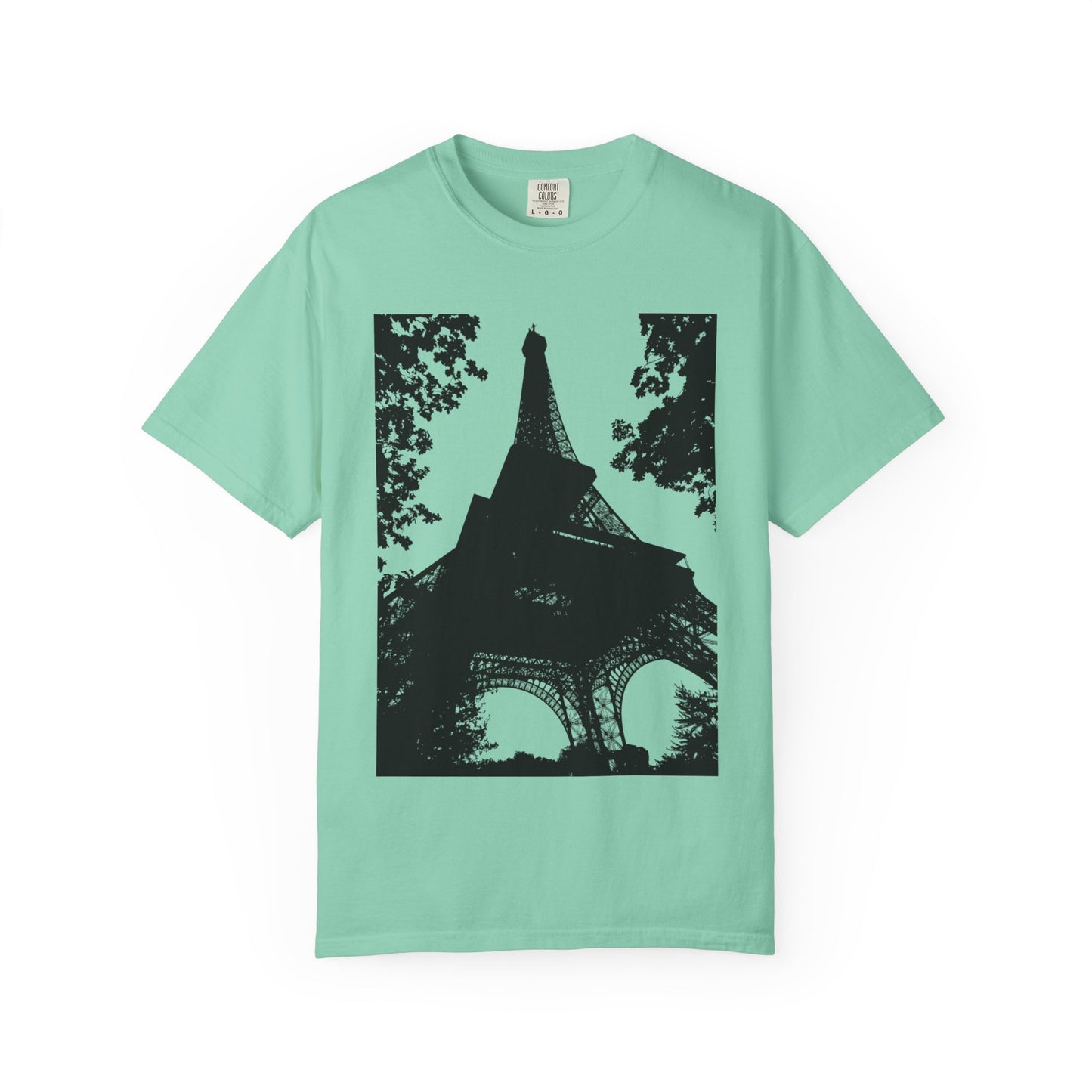 Eiffel Tower Unisex Garment-Dyed T-shirt