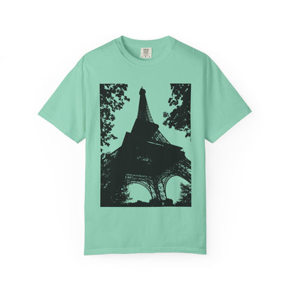 Eiffel Tower Unisex Garment-Dyed T-shirt