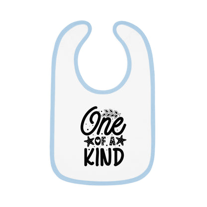 One Of a Kind Baby Contrast Trim Jersey Bib