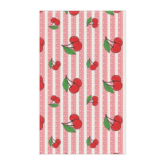 Cherry Tea Towels (cotton, poly)