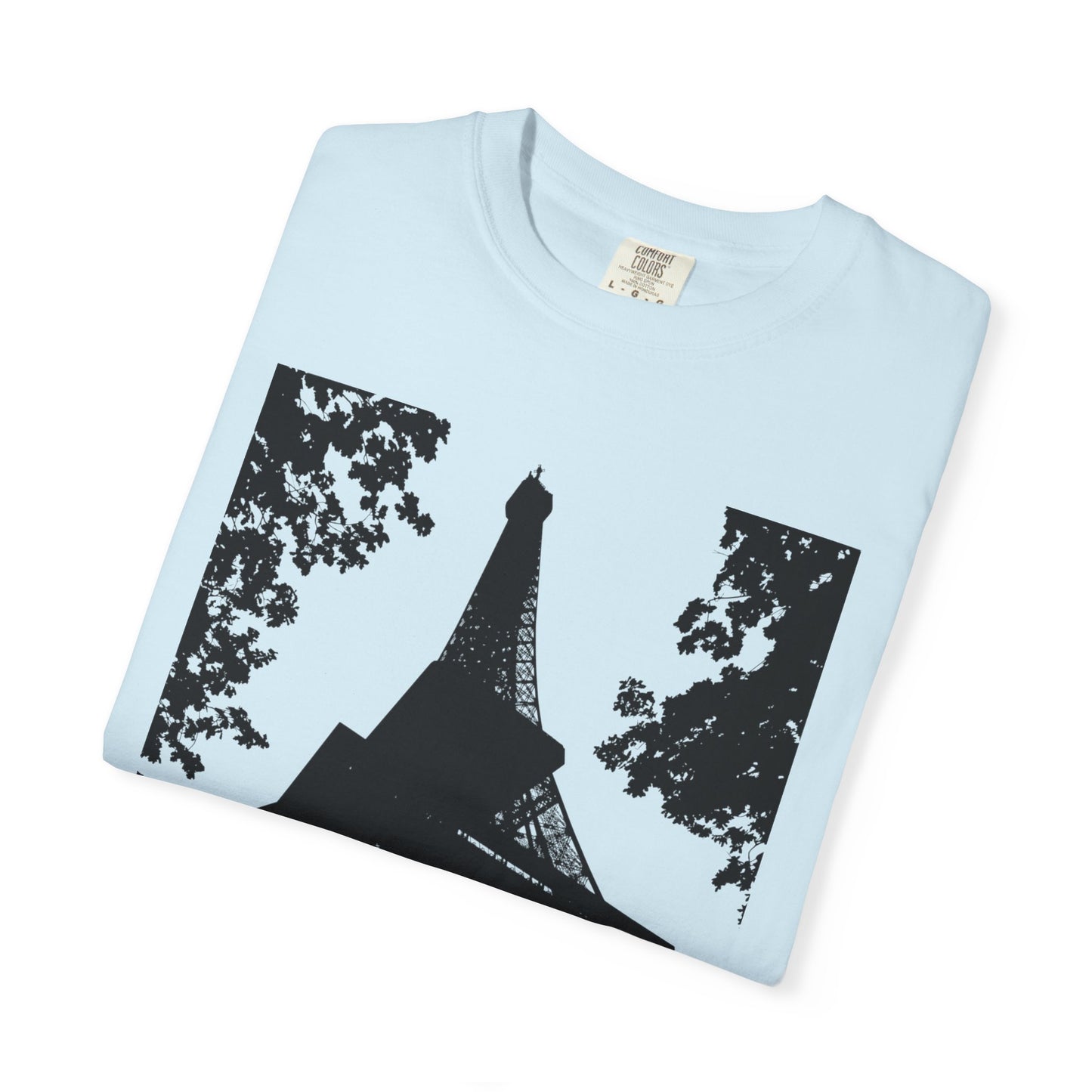 Eiffel Tower Unisex Garment-Dyed T-shirt