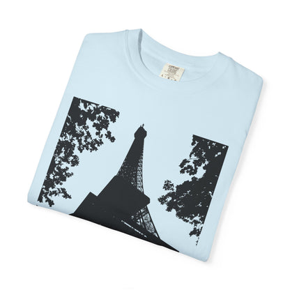 Eiffel Tower Unisex Garment-Dyed T-shirt
