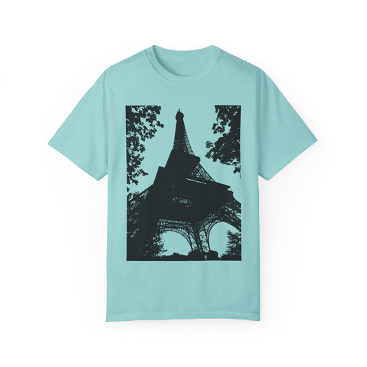 Eiffel Tower Unisex Garment-Dyed T-shirt