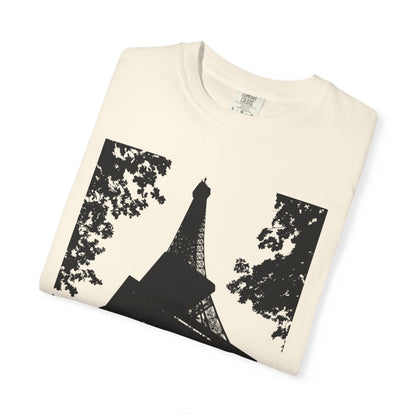 Eiffel Tower Unisex Garment-Dyed T-shirt